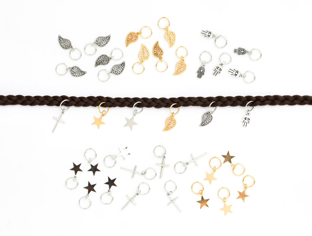 Hajékszer hajkarika medállal CSILLAG AFROline (5db)