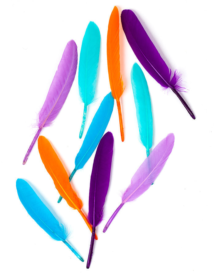 Hajékszer színes toll hajdísz Zöld AFROline (1db)